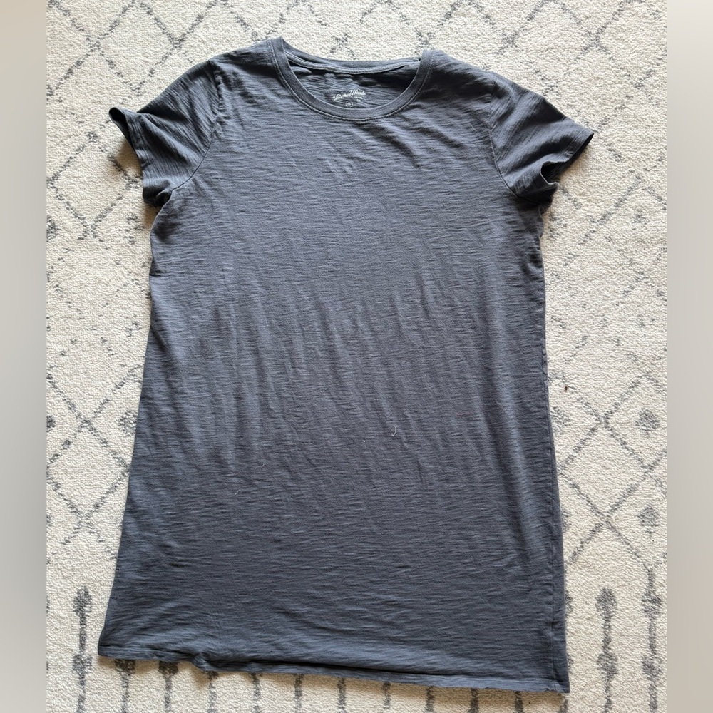 Universal Thread Charcoal Gray Mini T-Shirt Dress